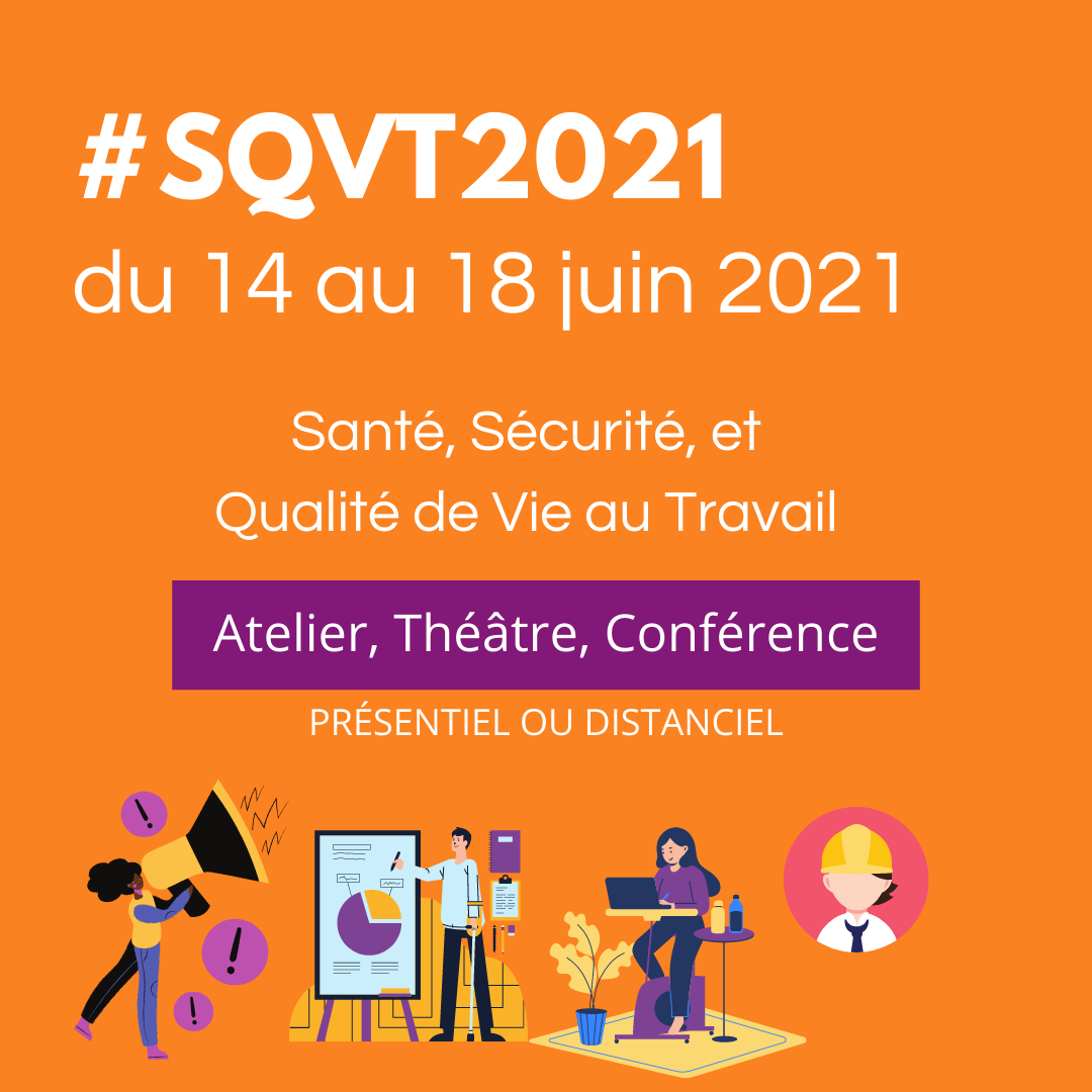 Semaine de la QVT 2021 : du 14 au 18 juin 2021 Webinaire Santé Partners « Egaux mais différents - Comment bien travailler ensemble ? »