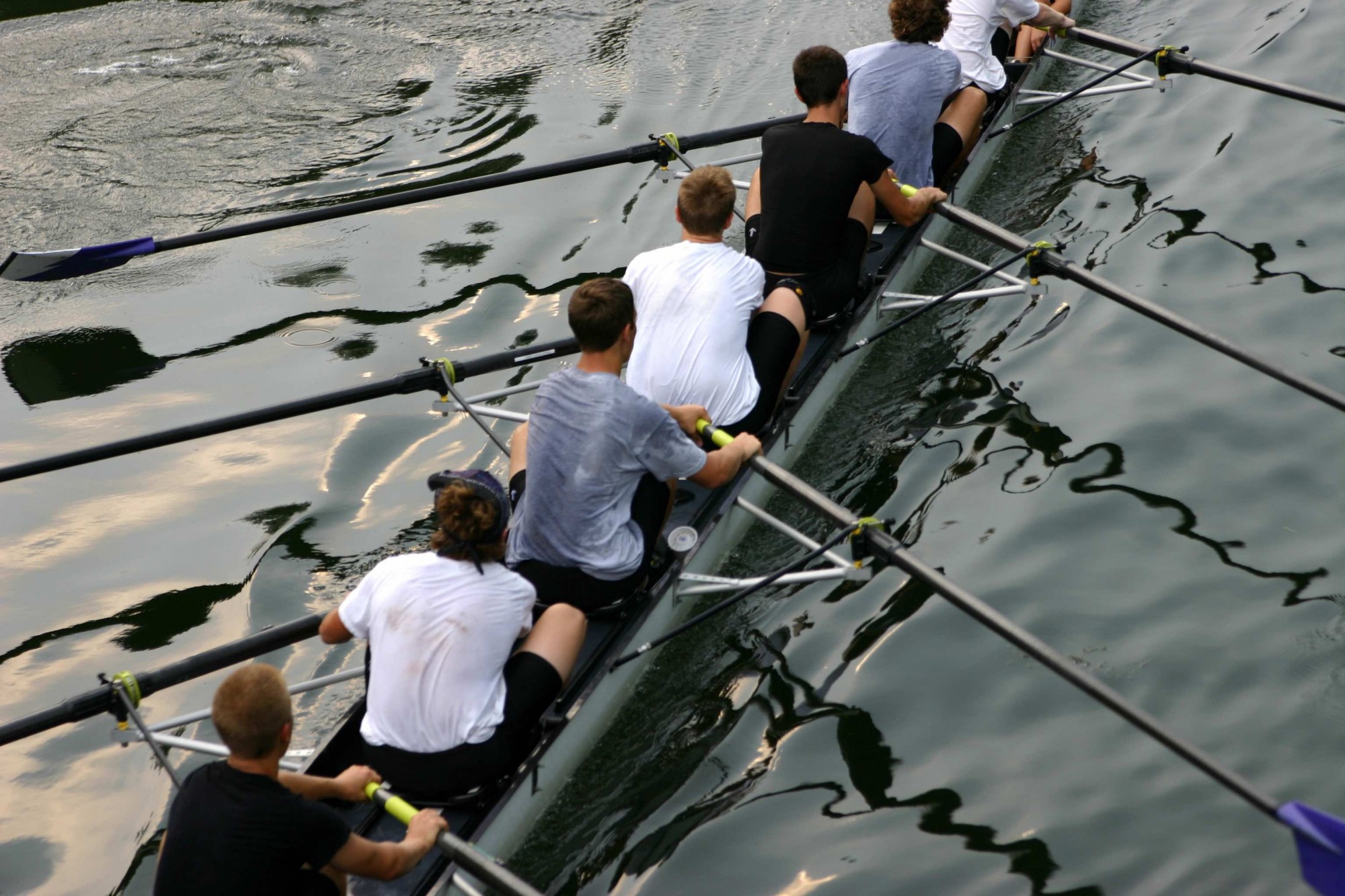 Team building autour de l'aviron.